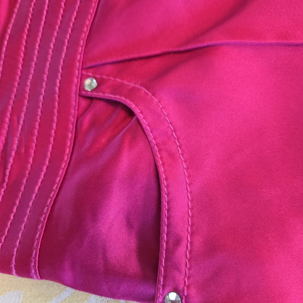 Escada Mid/Low Rise Satin Finish Pants - Picture 9 of 13